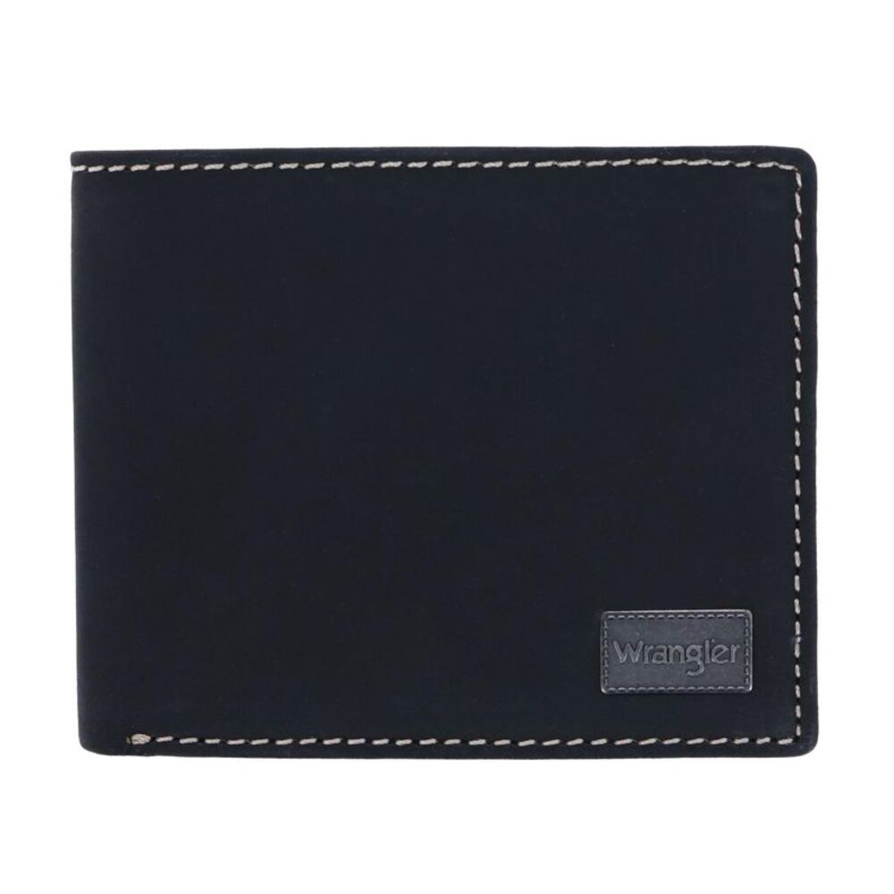 Wrangler Men's Oil Tanned Leather Bifold Wallet